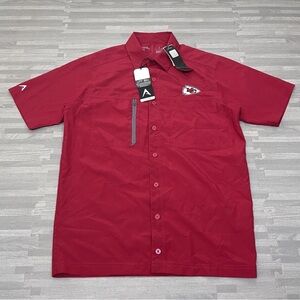 Antigua Men's Kansas City Chiefs Button Down Shirt
